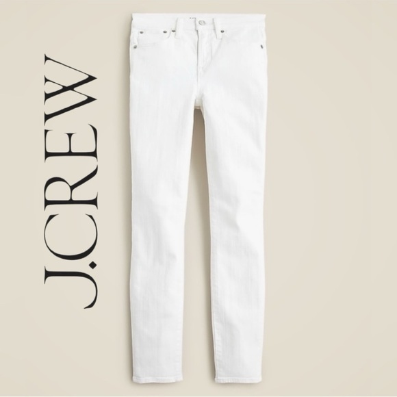 J.Crew Tall Classic White High Rise Toothpick Skinny Jeans Capsule Preppy Sz 28T - Picture 1 of 15